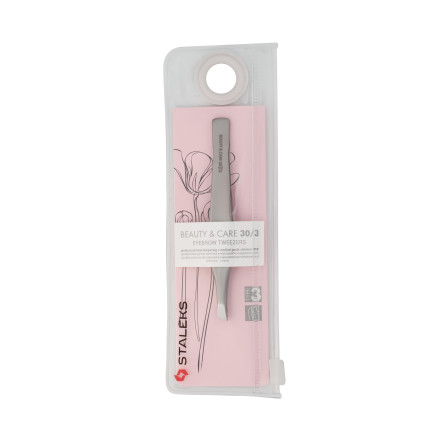 Пинцет для бровей BEAUTY & CARE 30 TYPE 3 (широкие скошенные кромки)