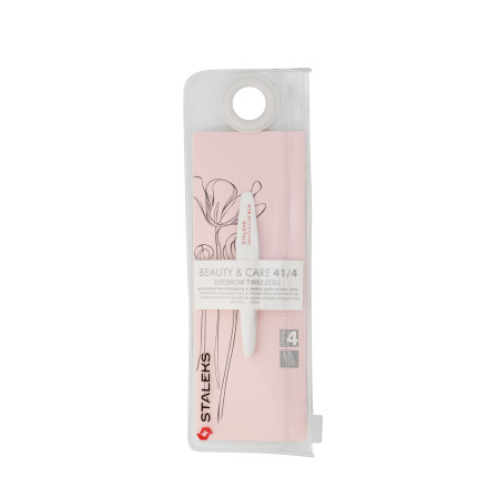 Пінцет для брів BEAUTY & CARE 41 TYPE 4 (вузькі скошені кромки)