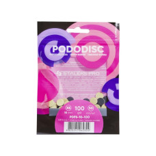 Сменные файлы на мягкой основе для педикюрного диска PODODISC STALEKS PRO XS 100 грит (50 шт) (PDFS-10-100)