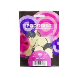 Сменные файлы на мягкой основе для педикюрного диска PODODISC STALEKS PRO L 80 грит (50 шт) (PDFS-25-80)