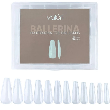 Верхні форми для моделювання нігтів Valeri Ballerina (120 шт./уп.)