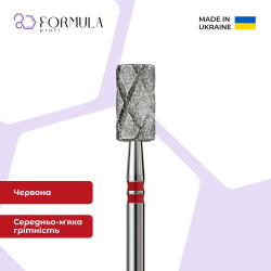 Алмазная фреза Formula Profi Premium X-Cool «Цилиндр» 5.0 red