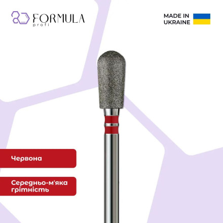 Алмазна фреза Formula Profi Premium «Груша» 4.5 red