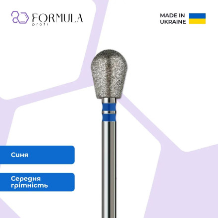 Алмазна фреза Formula Profi Premium «Груша» 6.0 blue