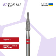 Алмазная фреза Formula Profi Premium «Капля закругленная» 3.0 red