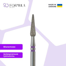 Алмазная фреза Formula Profi Premium «Капля закругленная» 3.0 violet