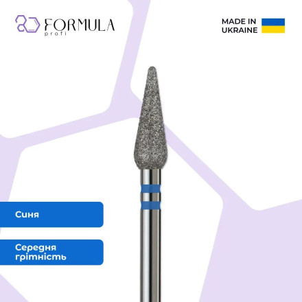 Алмазна фреза Formula Profi Premium «Крапля закруглена» 4.0 blue
