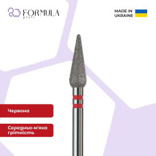 Алмазная фреза Formula Profi Premium «Капля закругленная» 4.0 red