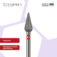 Алмазная фреза Formula Profi Premium «Капля закругленная» 5.0 red