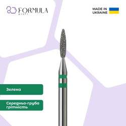 Алмазная фреза Formula Profi Premium «Пламя острое» 1.6 green