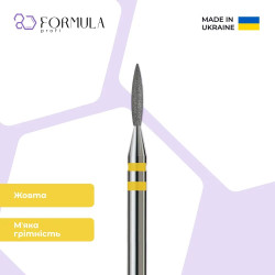 Алмазная фреза Formula Profi Premium «Пламя острое» 1.6 yellow