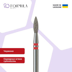 Алмазна фреза Formula Profi Premium «Полум'я гостре» 2.3 red