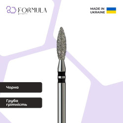 Алмазная фреза Formula Profi Premium «Пламя острое» 2.7 black