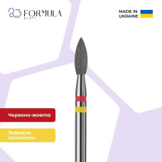 Алмазная фреза Formula Profi Premium «Пламя острое» 2.7 red + yellow