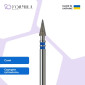 Алмазна фреза Formula Profi Premium «Конус гострий» 3.0 blue