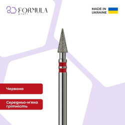 Алмазна фреза Formula Profi Premium «Конус гострий» 3.0 red