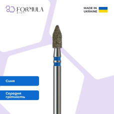 Алмазна фреза Formula Profi Premium «Циліндр загострений» 3.0 blue 