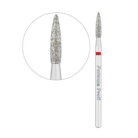 Фреза Formula Profi алмазна полум'я гостре червона діаметр 1.8 мм