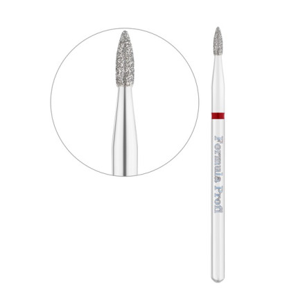 Фреза Formula Profi алмазная почка острая красная диаметр 1.8 мм