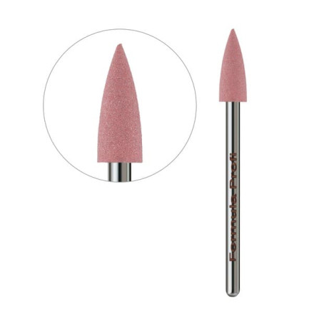 Фреза Formula Profi Полировщик Пламя маленькое 400# Розовая