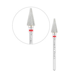 Фреза твердосплавна Formula Profi конус усічений червоний