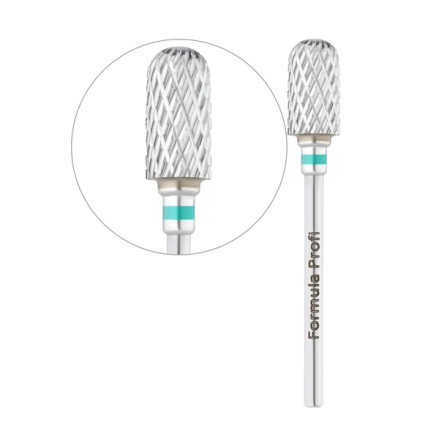 Фреза твердосплавная Formula Profi цилиндр закругленный зеленый Фреза твердосплавная Formula Profi цилиндр закругленный зеленый