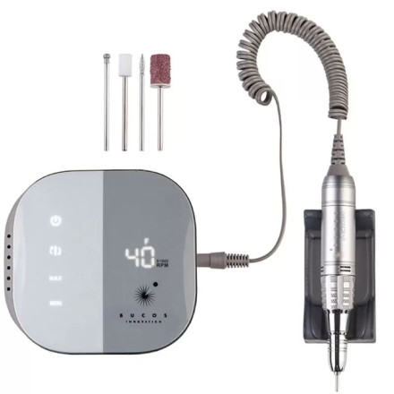 Фрезер для манікюру та педикюру Bucos Nail Drill X1 PRO Zinc Gray