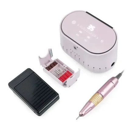 Фрезер для манікюру та педикюру Bucos Nail Drill X3 PRO Light Pink