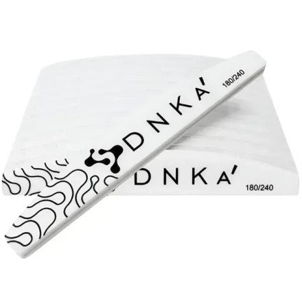 Баф для нігтів DNKa Half Moon 180/240 грит, 10 шт.