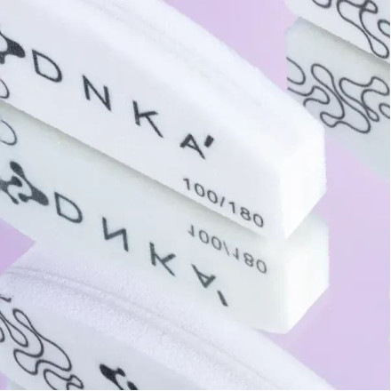 Міні-баф для нігтів DNKa Half Moon 100/180 грит, 10 шт.
