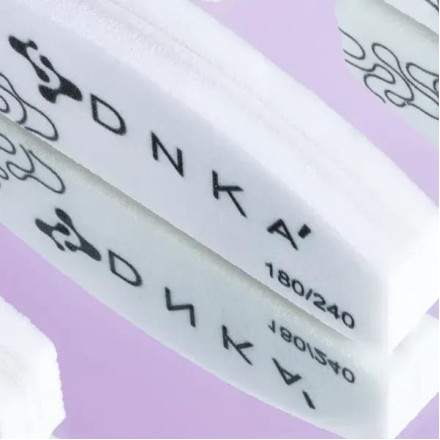 Міні-баф для нігтів DNKa Half Moon 180/240 грит, 10 шт.