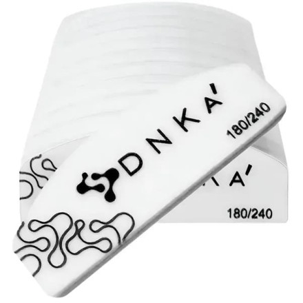 Міні-баф для нігтів DNKa Half Moon 180/240 грит, 10 шт.