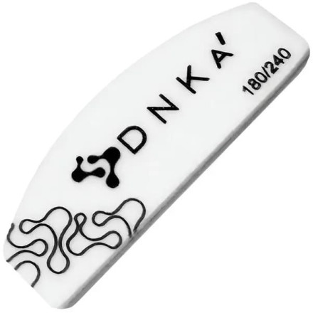 Міні-баф для нігтів DNKa Half Moon 180/240 грит, 10 шт.