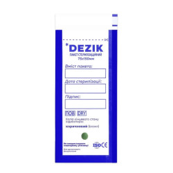 Крафт-пакети Dezik для стерилізації прозорі 75*150 мм. (100 шт.)
